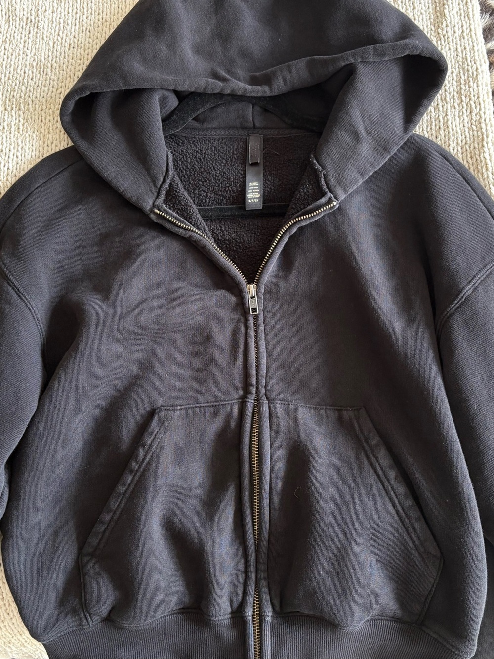 Skims Classic Zip up Hoodie - Cotton Fleece